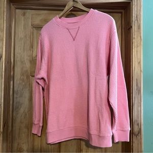 Aerie oversized waffle knit crew neck